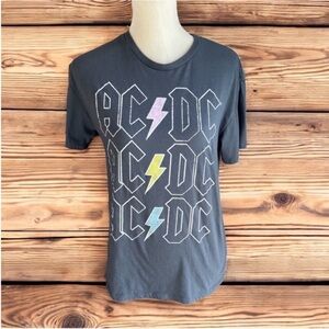 AC/DC Logo T-Shirt in Dark Gray